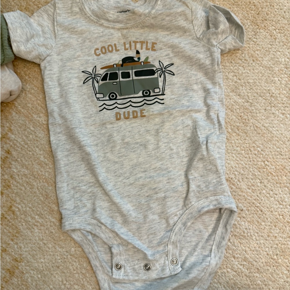 Carter's Gray 'Cool Little Dude' Bodysuit